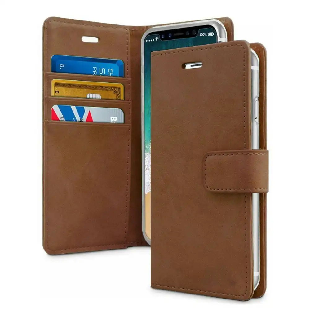 Bluemoon TPU Book Case For iPhone 12 Pro Max 6.7'' - Brown