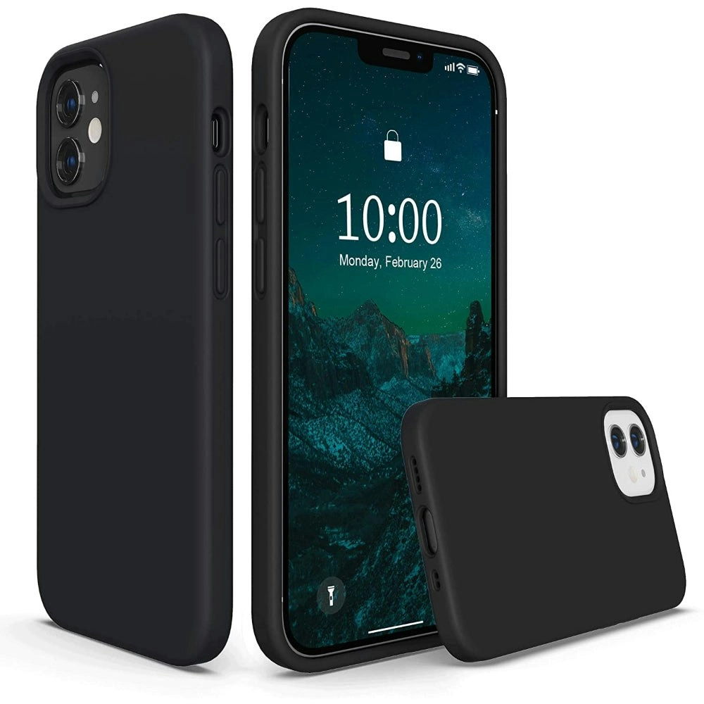 Hana TPU Jelly Case for iPhone 12 Mini 5.4" - Black