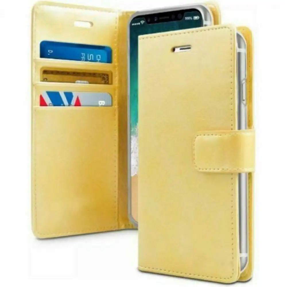 Bluemoon TPU Book Case for iPhone 13 Pro Max 6.7'' - Gold