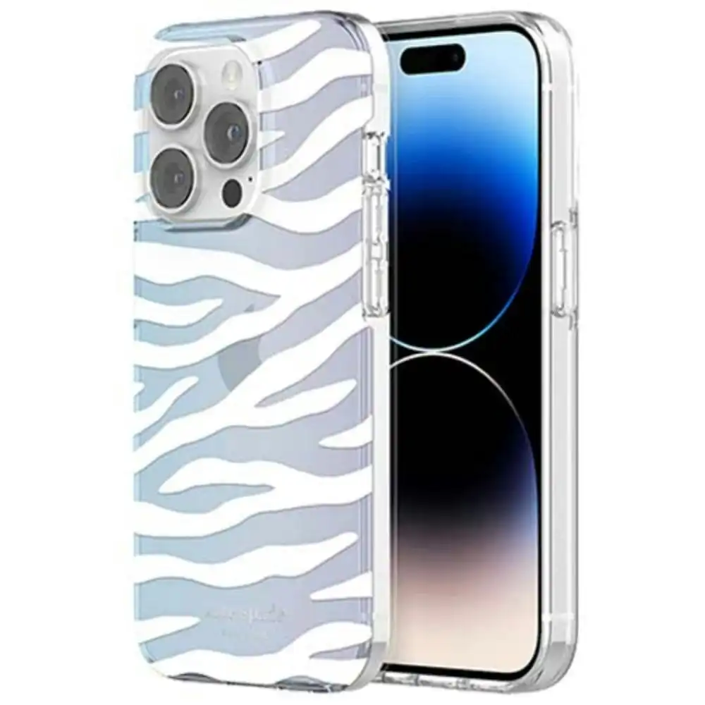 Kate Spade Hardshell Case For iPhone 14 Pro 6.1" - White Zebra