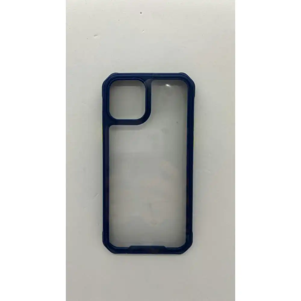 Hard Case Clear For Apple iPhone 12/12 Pro 6.1" - Blue