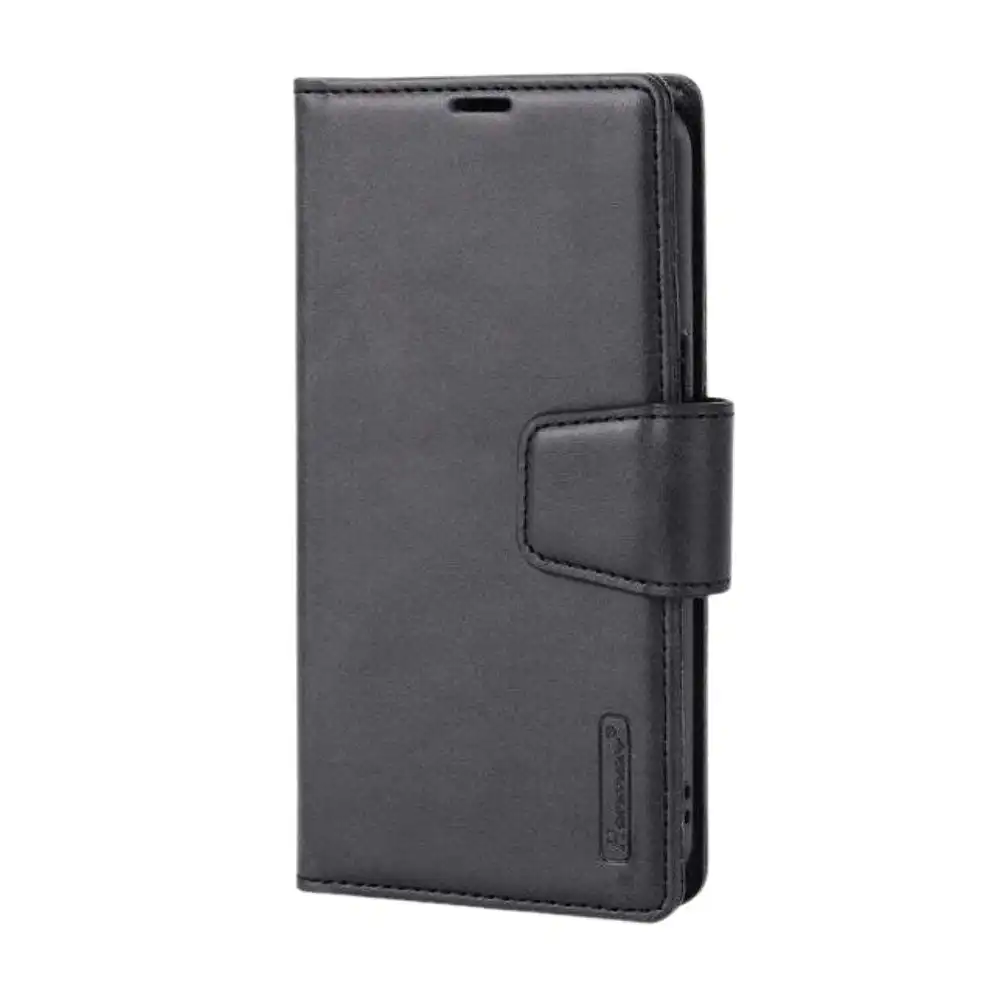 HANMAN 2-in-1 Detachable Wallet Case for iPhone 15 (6.1") - Black