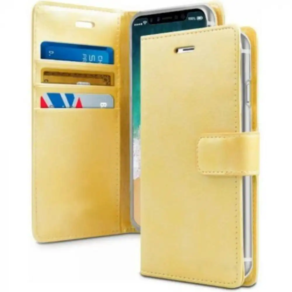 Bluemoon TPU Book Case For iPhone 7+/8+ - Gold