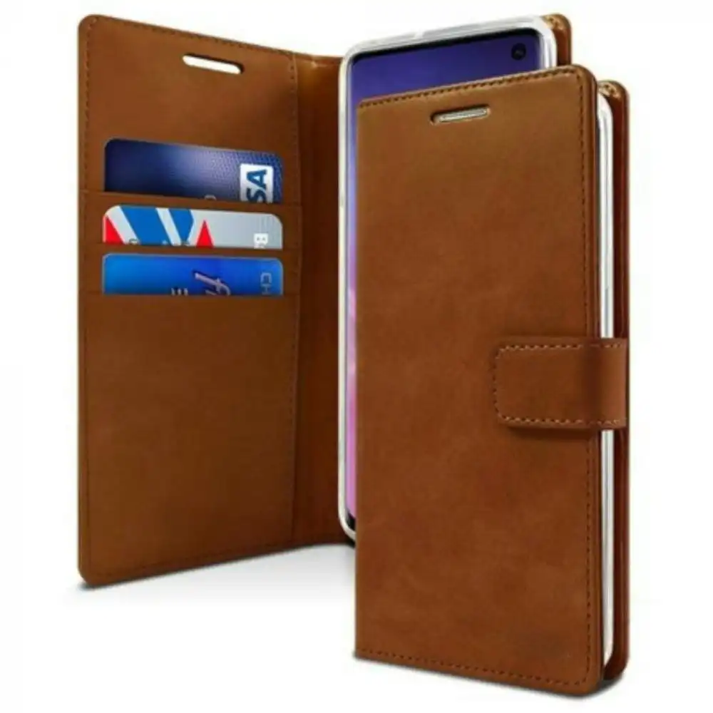 Mercury Mansoor Diary Case With Card Slot For iPhone XS Max - Brown