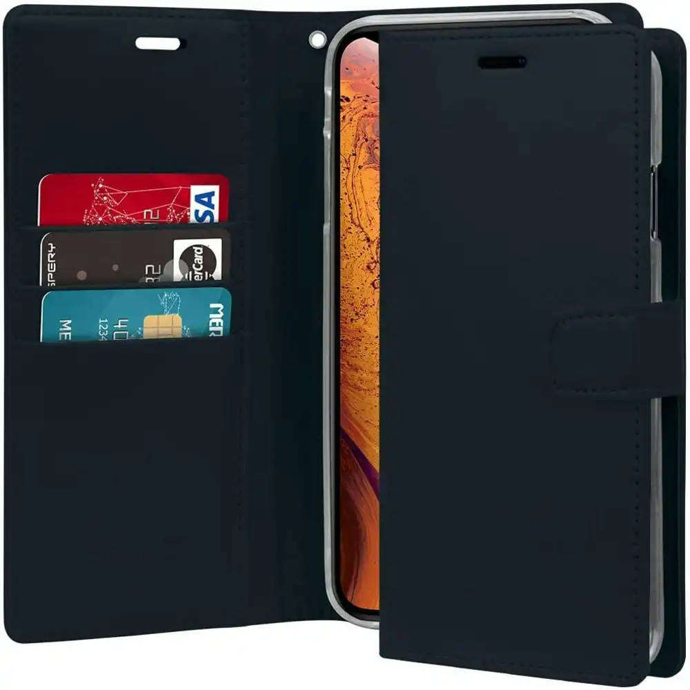 Bluemoon TPU Book Case For iPhone XS Max 6.5'' - Navy