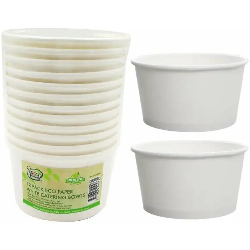 White Paper Eco Catering Bowls - Cups