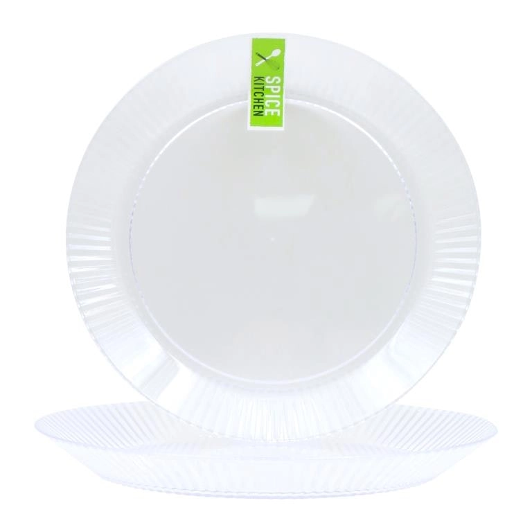 Plastic Retro Stripe Series - Dinner Plate