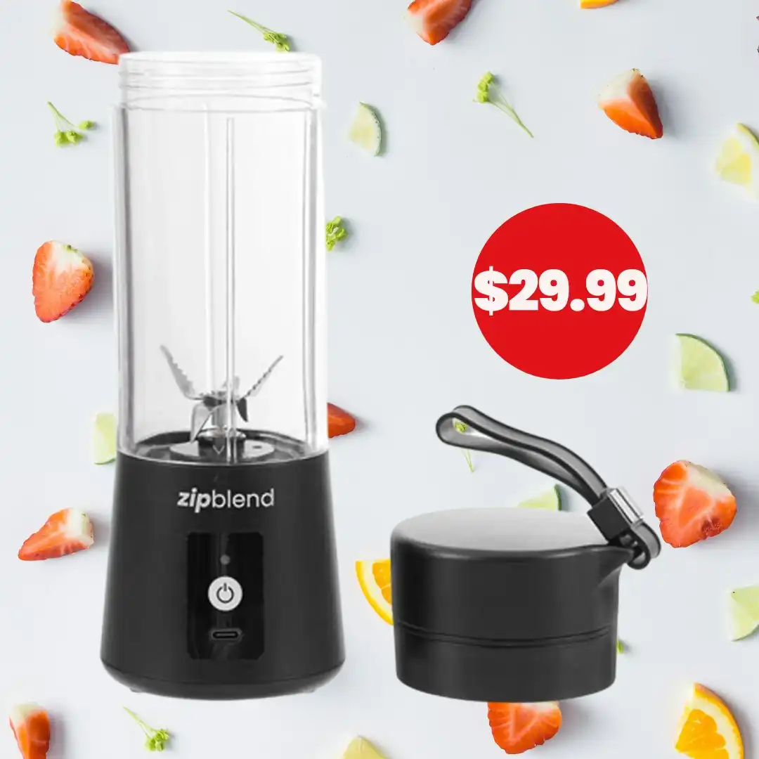 Zip 2 Blade Blender - Black