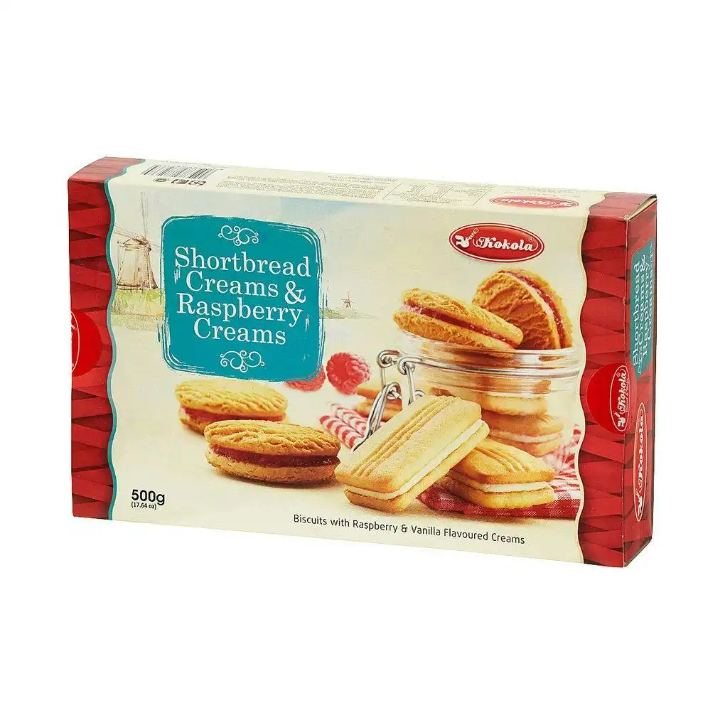 Kokola Shortbread Creams & Raspberry Creams