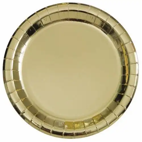 Gold Foil Paper Dinner Plates