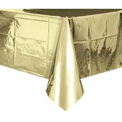 Plastic Tablecover - Metallic Gold Foil