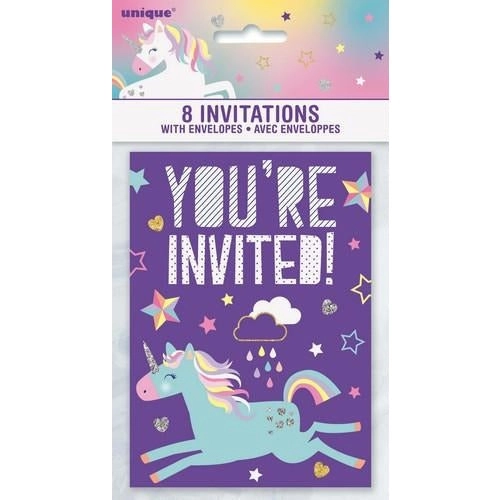 Unicorn - Party Invitations