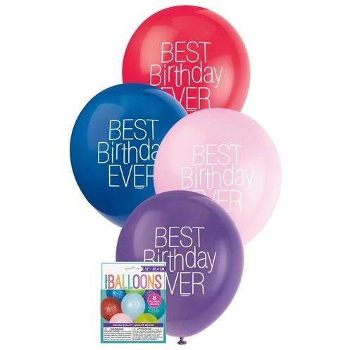 Best Birthday Ever Balloons - Assorted Colours