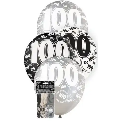 Glitz Black - 100th Latex Balloons