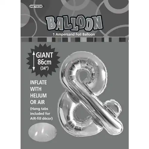 Silver & Alphabet Foil Balloon