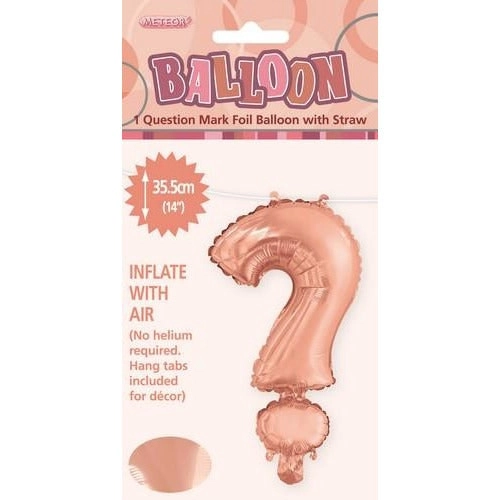 Rose Gold ? Alphabet Foil Balloon 35cm