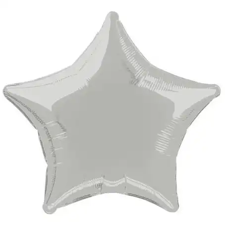 Silver Star - Foil Balloon