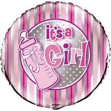 It's A Girl - Bottle Foil Balloon