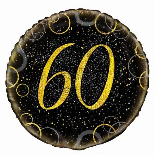 Glitz Gold 60th Birthday Foil Balloon