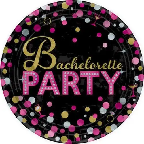 Bachelorette Night Plates