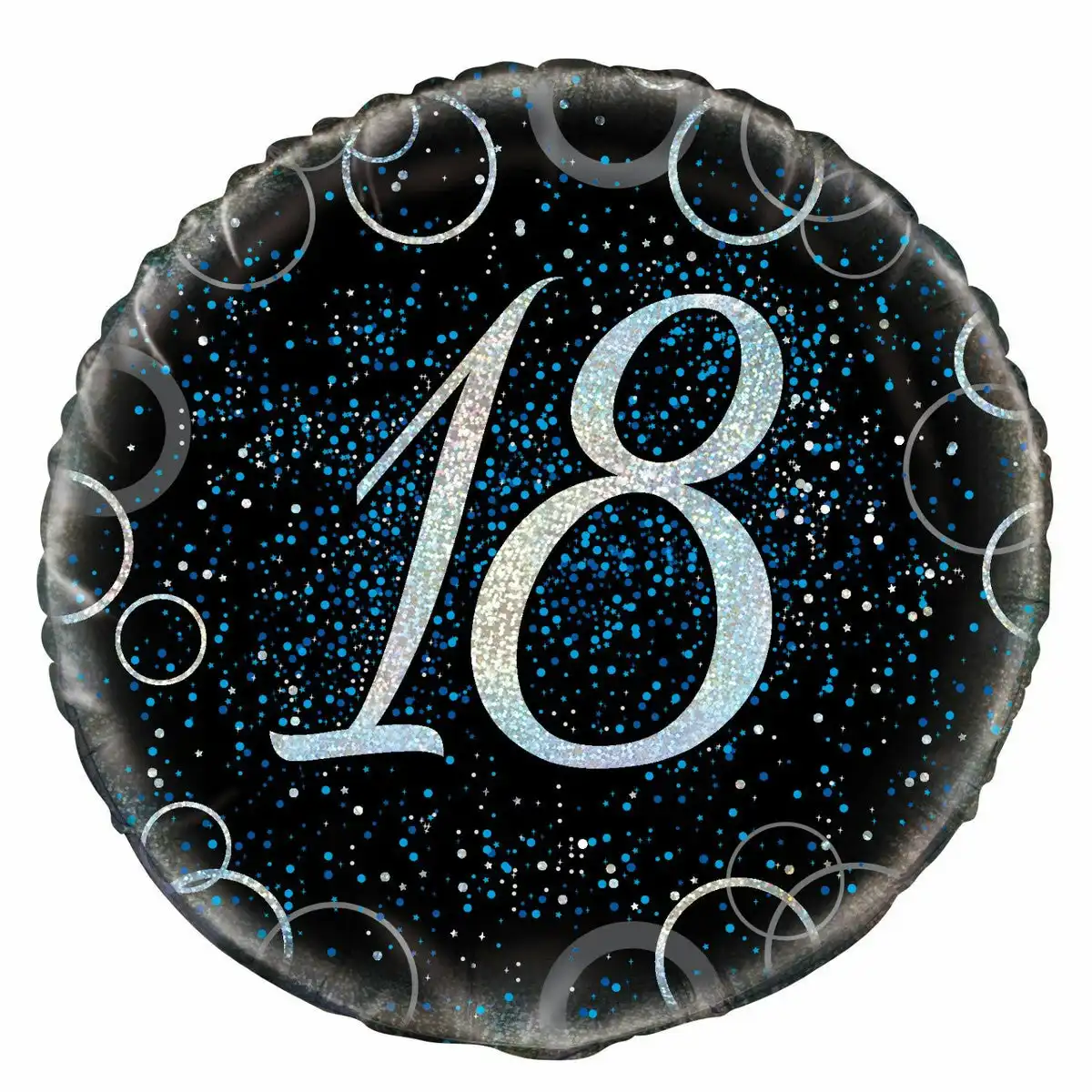 Glitz Blue - 18th Birthday Foil Balloon