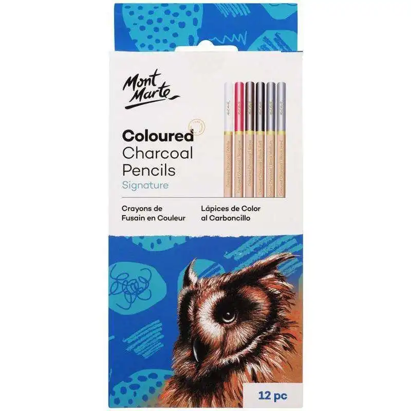 Mont Marte Signature Coloured Charcoal Pencils