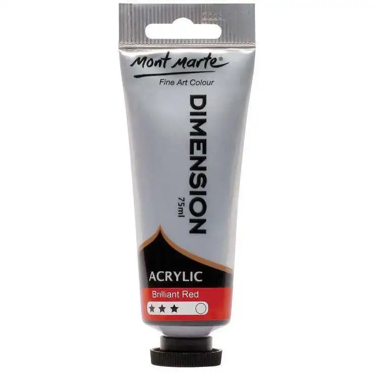 Mont Marte Dimension Acrylic Paint - Brilliant Red