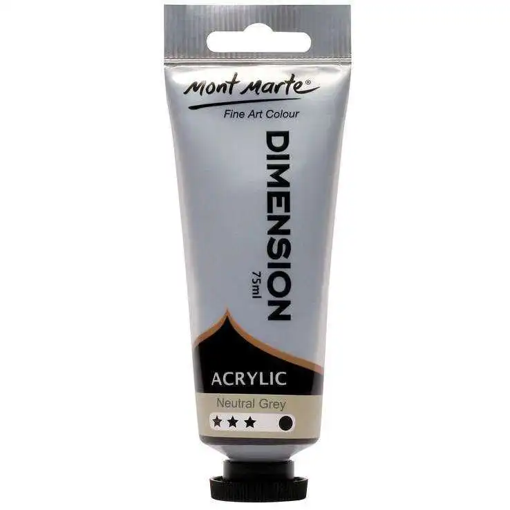 Mont Marte Dimension Acrylic Paint - Neutral Grey