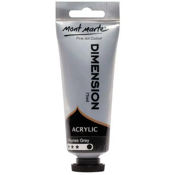 Mont Marte Dimension Acrylic Paint - Paynes Grey