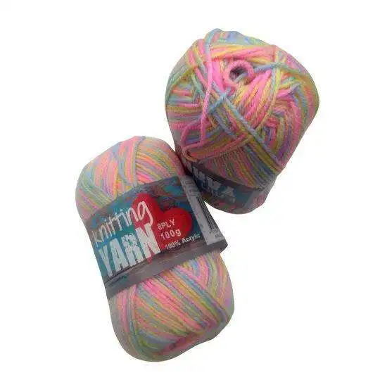 Knitting Yarn - Multi Colour Pink