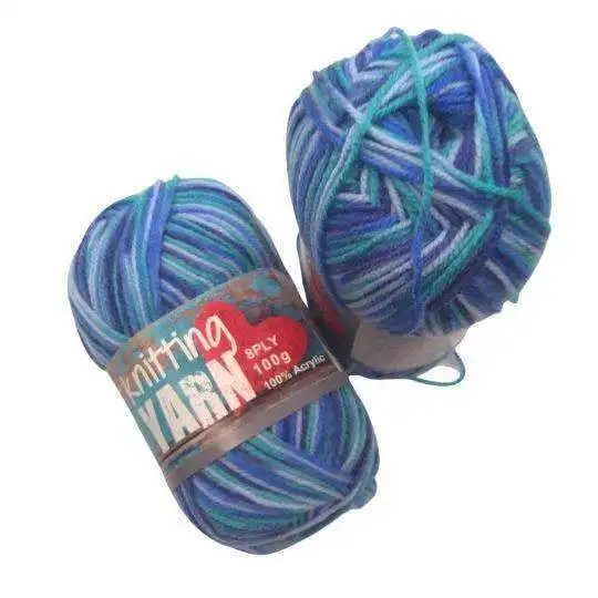 Knitting Yarn - Multi Colour Teal & Blue