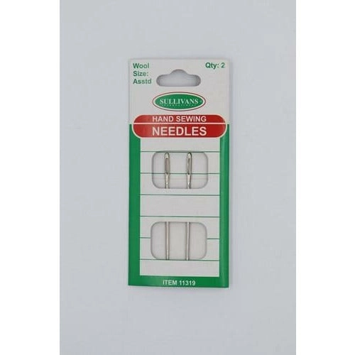 Hand Sewing Needles 2 Pieces - Wool Size Assorted