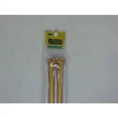 Bamboo Knitting Needle 30cm - 6.5mm