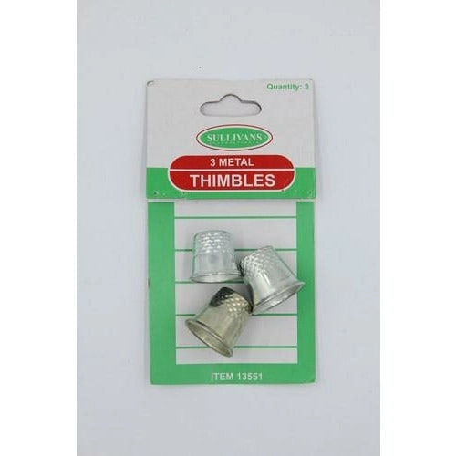 Metal Thimbles - 3 Pack