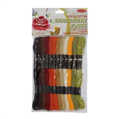 Embroidery Floss 100% Cotton - Autumn Colours