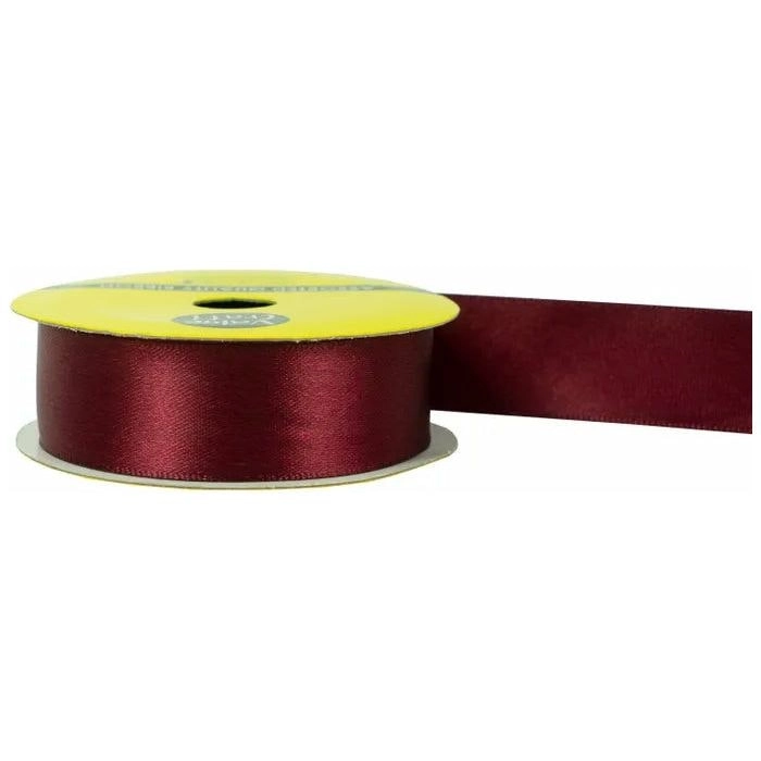 Satin Polyester Ribbon - Burgundy