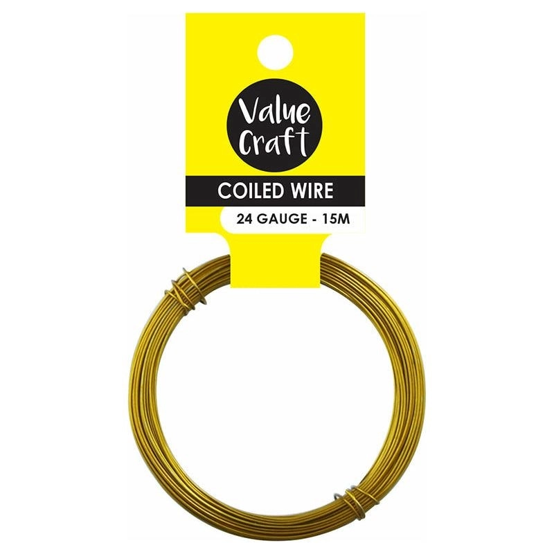 Coiled Soft Wire - Gold