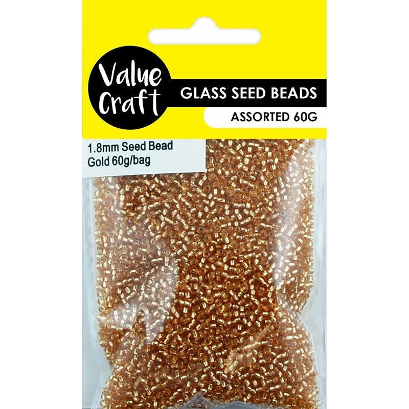 Glass Seed Beads - Gold