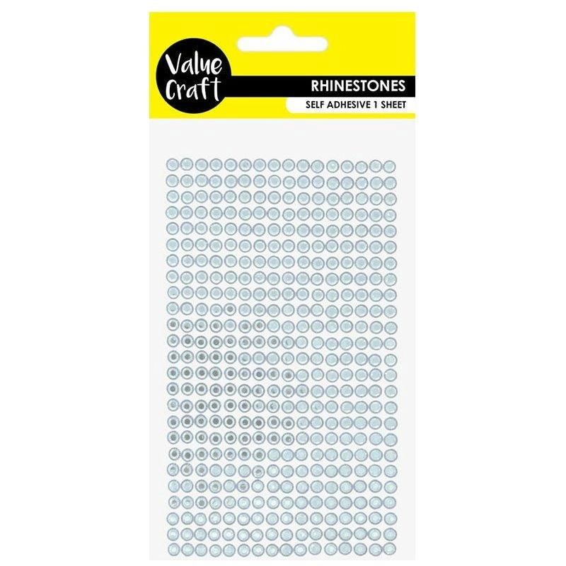 Rhinestones Self Adhesive - Silver