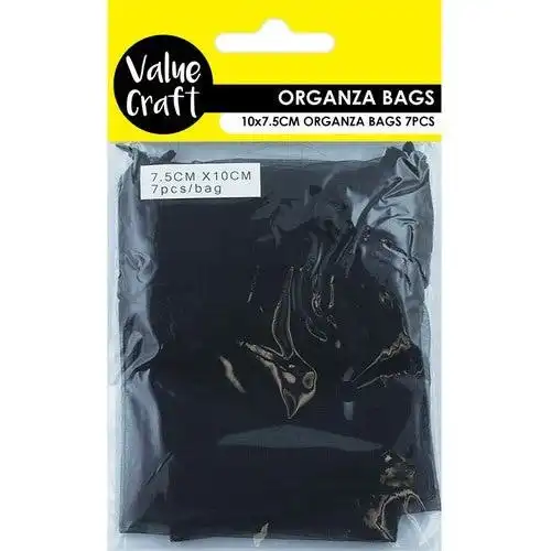 Mini Organza Bags Black