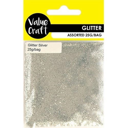 Craft Glitter in Bag - Silver