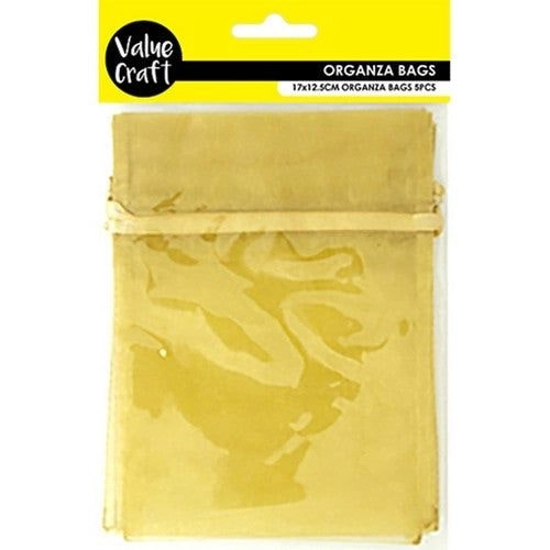 Small Organza Bags - Mustard