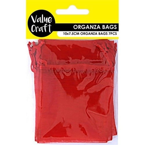 Mini Organza Bags - Red