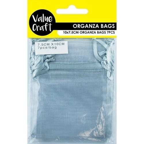 Mini Organza Bags - Silver