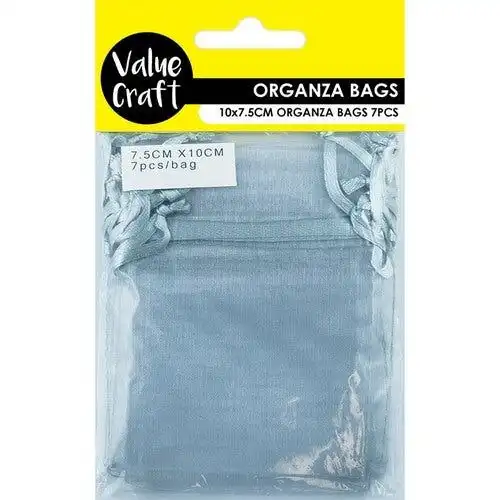 Mini Organza Bags Silver