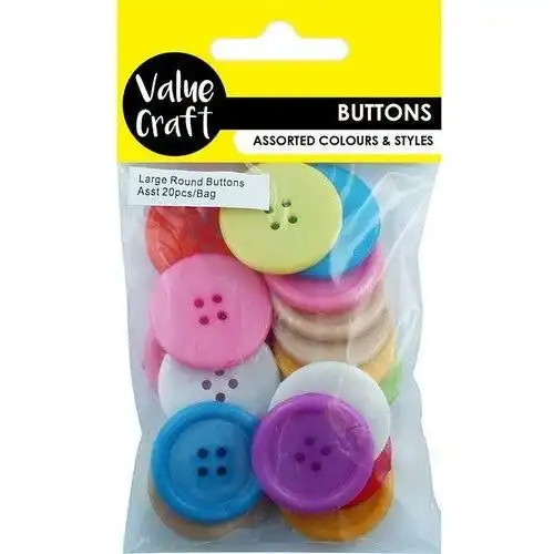 Button Large Round Acrylic