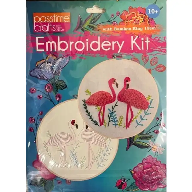 Embroidery Kit with Bamboo Ring