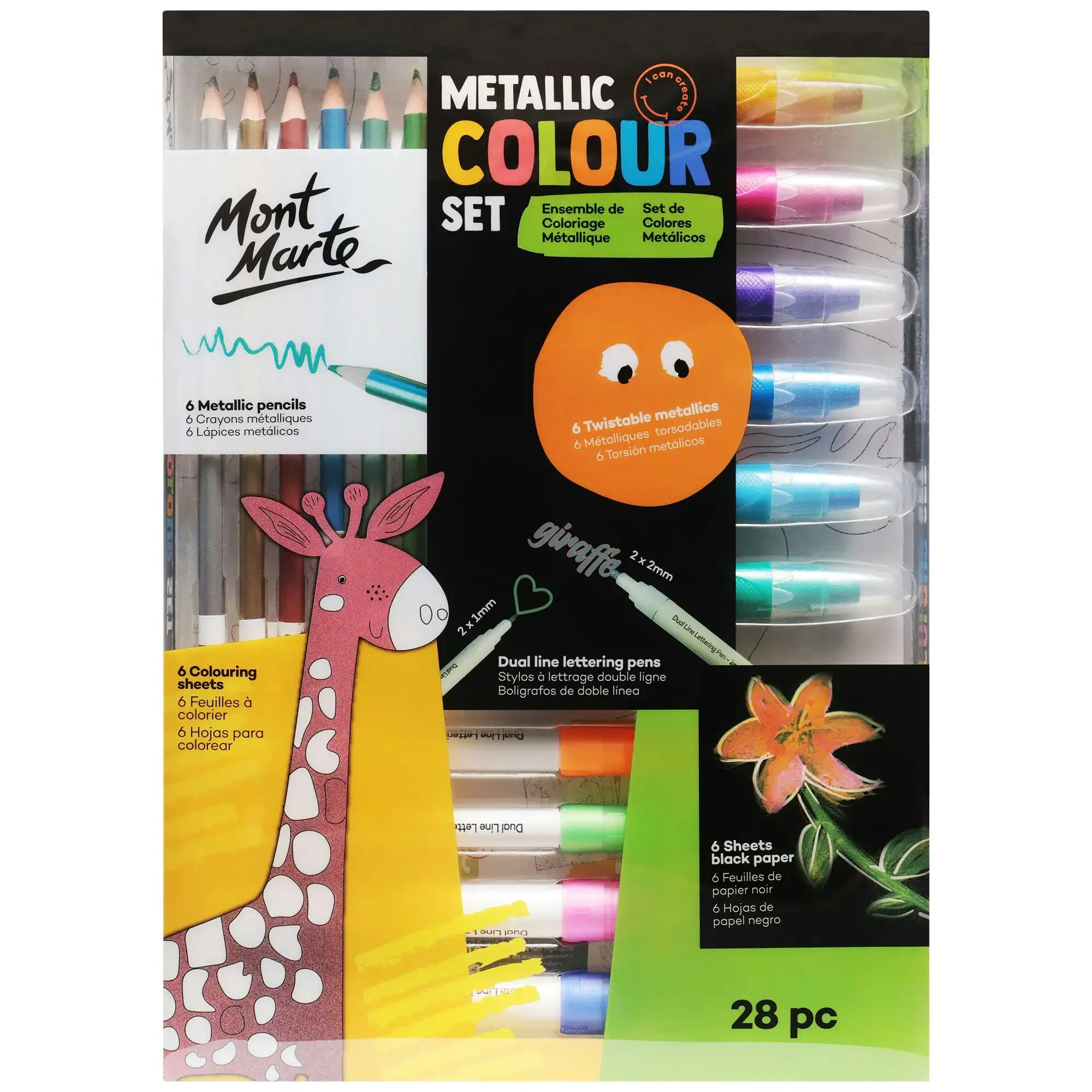 Mont Marte - Metallic Colouring Set