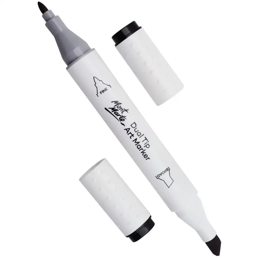 Mont Marte Dual Tip Alcohol Art Marker - Black