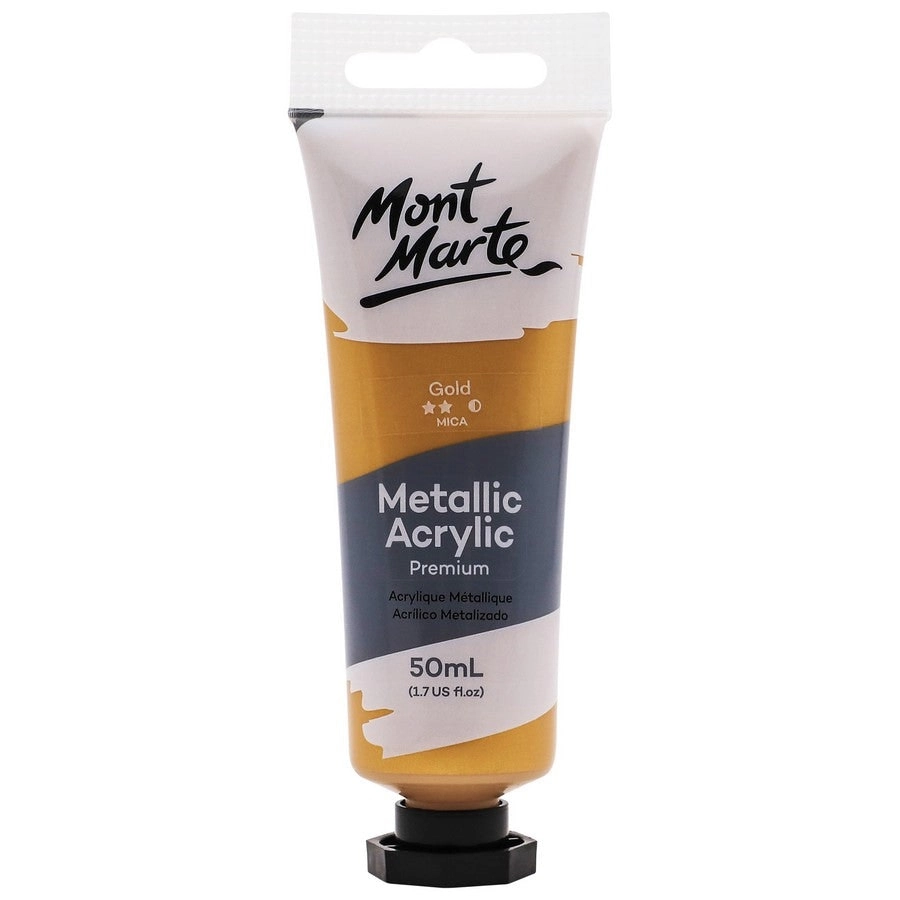 Mont Marte Metallic Acrylic Paint - Gold